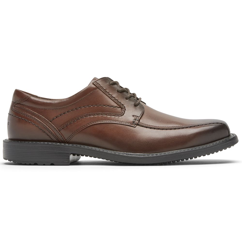 Sapatos Oxford Homem Rockport Style Leader 2 Bike Toe Marrom,Portugal ZXMAT-1473